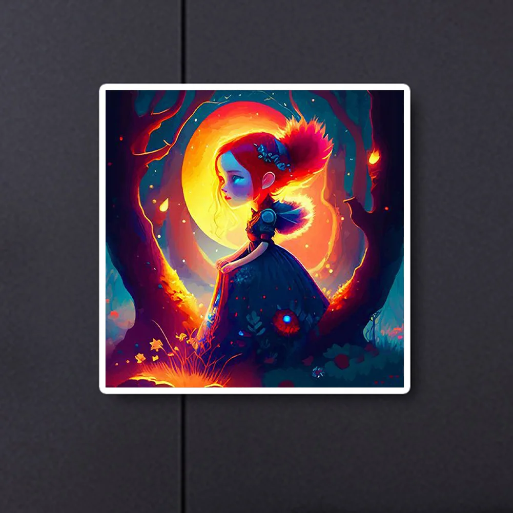 Full Round Diamond Painting 30*30cm - Little Girl