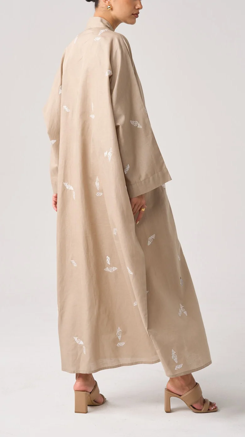 Cotton Linen Cardigan Abaya-inspireuse