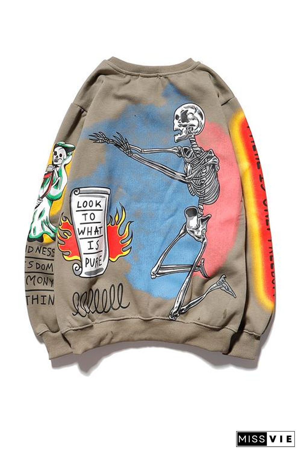 Scrawl Print Lovers Hoodie