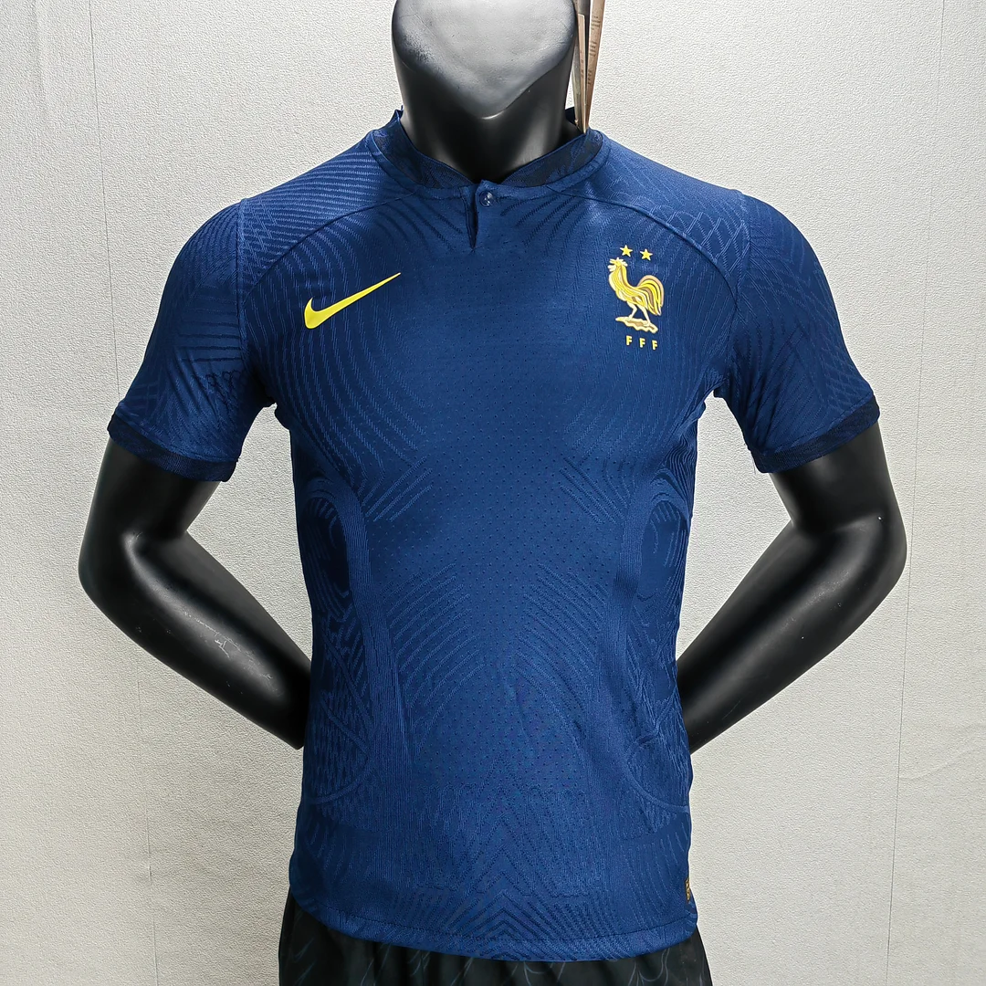 2022-2023 France Home Player Version Men's Football T-Shirt