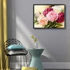 Peony - 18CT Stamped Cross Stitch - 50*40cm - Flower