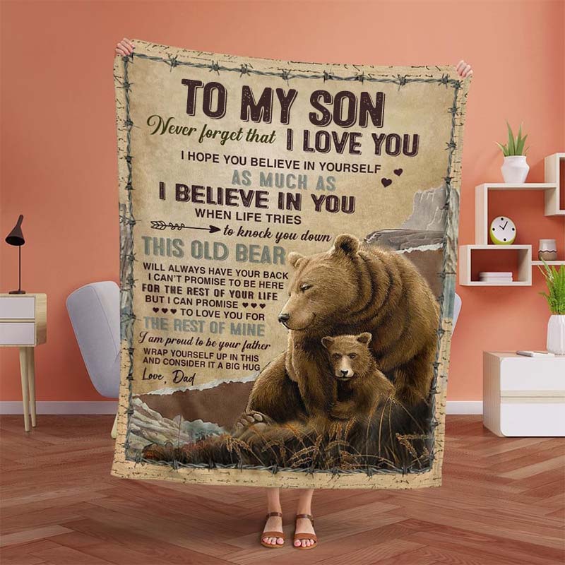 Unique Gift To My Son - From Dad - A932 - Premium Blanket