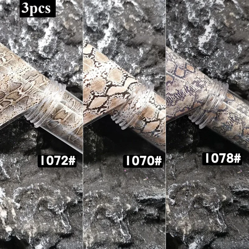 3pcs Tortoiseshell Amber Nails Foils Tortoise Shell Nail Art Transfer Foil Decals Wraps Tips Nail Manicure Decorations 4*100cm-Nail Inspo