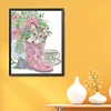 Kitten In Rain Boots-14CT Stamped Cross Stitch 28*33cm/11.02*12.99in