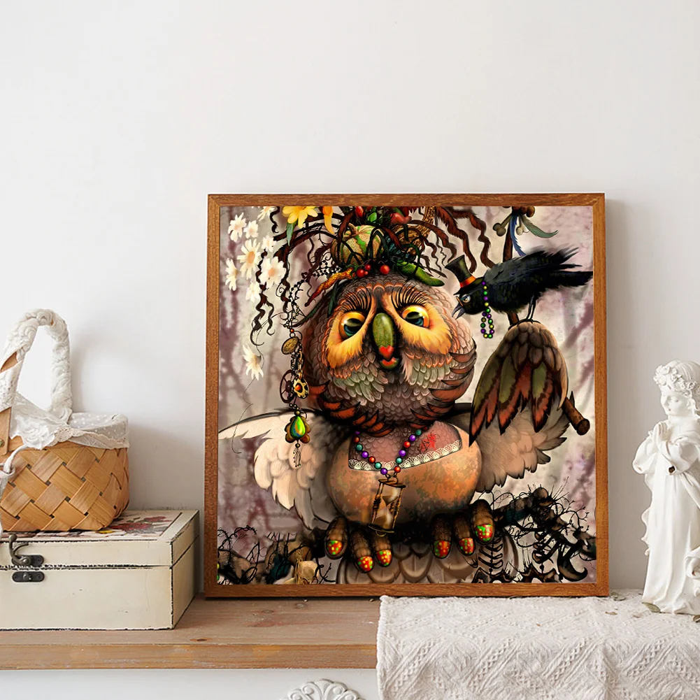 Diamond Painting - Full Round Drill - Bird(Canvas|40*40cm)