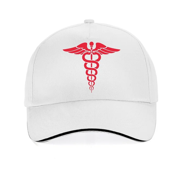 Caduceus Logo Baseball Cap Medicine Symbol hat Unisex Nurse Doctor Medical Students Adjustable Hats