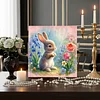 Framed Diamond Painting - Full Round Drill - Rabbit (25x25cm)
