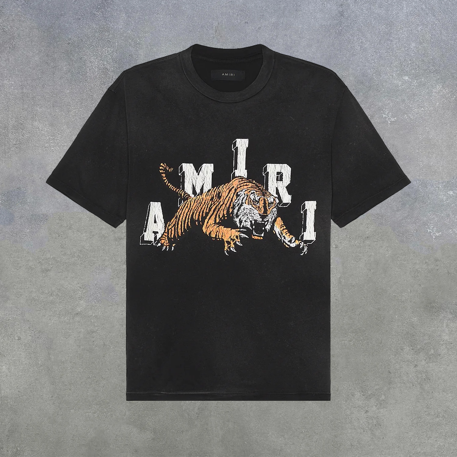 Amiri Vintage Tiger Cotton Short Sleeve T-Shirt