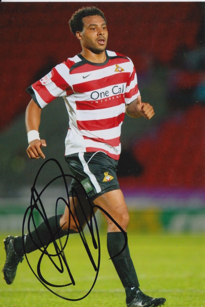 DONCASTER ROVERS HAND SIGNED GILES BARNES 6X4 Photo Poster painting 1.