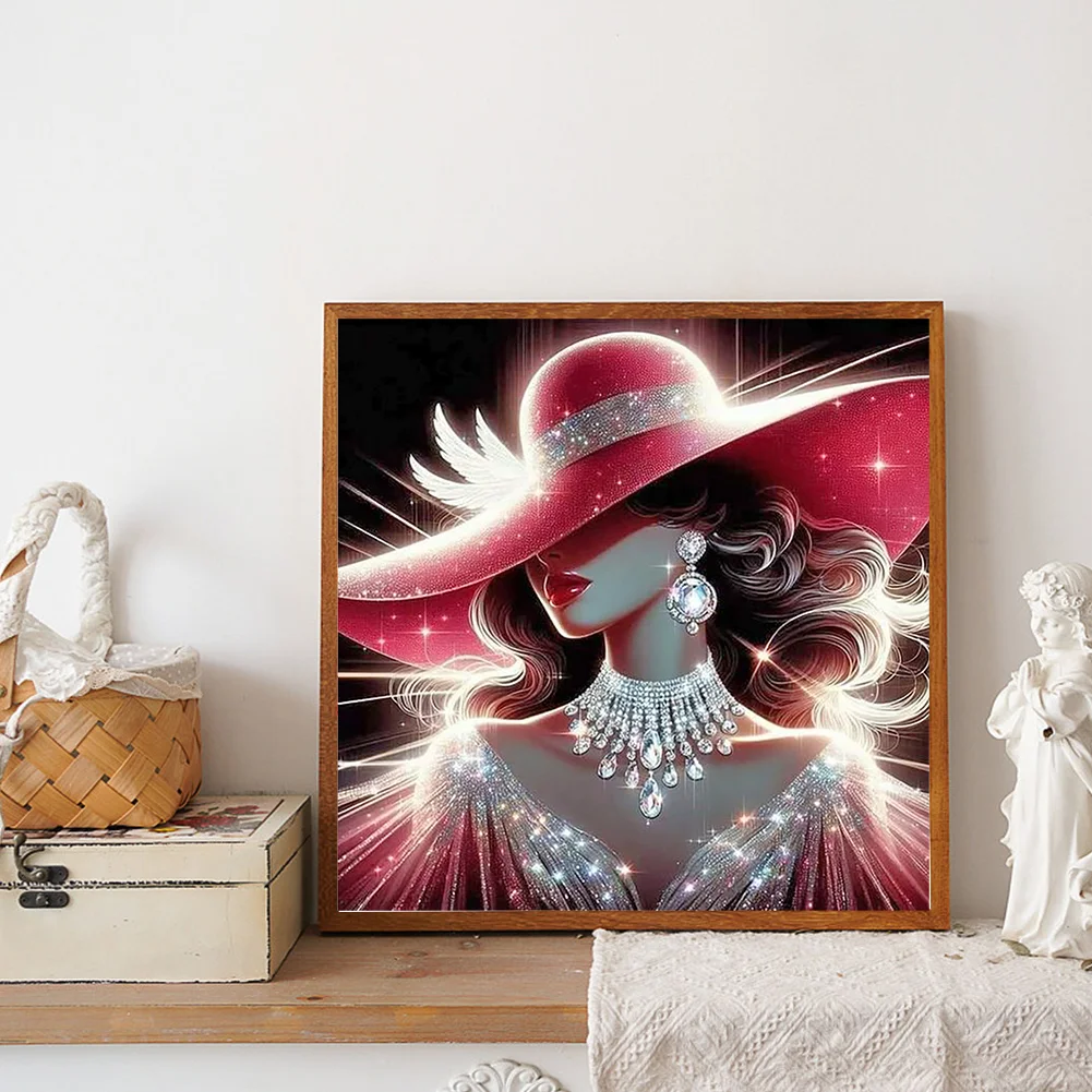 Diamond Painting - Full Round Drill - Lady(Canvas|40*40cm)