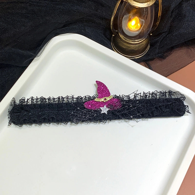 Halloween IG Style Pumpkin Hat Butterfly Gauze Party Festival