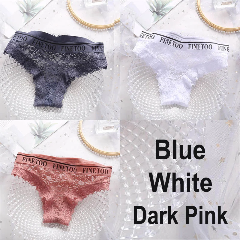 Billionm Lace Panties Women Sexy Underwear Briefs Floral Lace Female Underpants Solid Color Intimate Lingerie Women Panties M-XL
