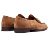 Handmade Men'S Suede Leather Tassel Dress Shoes Loafers