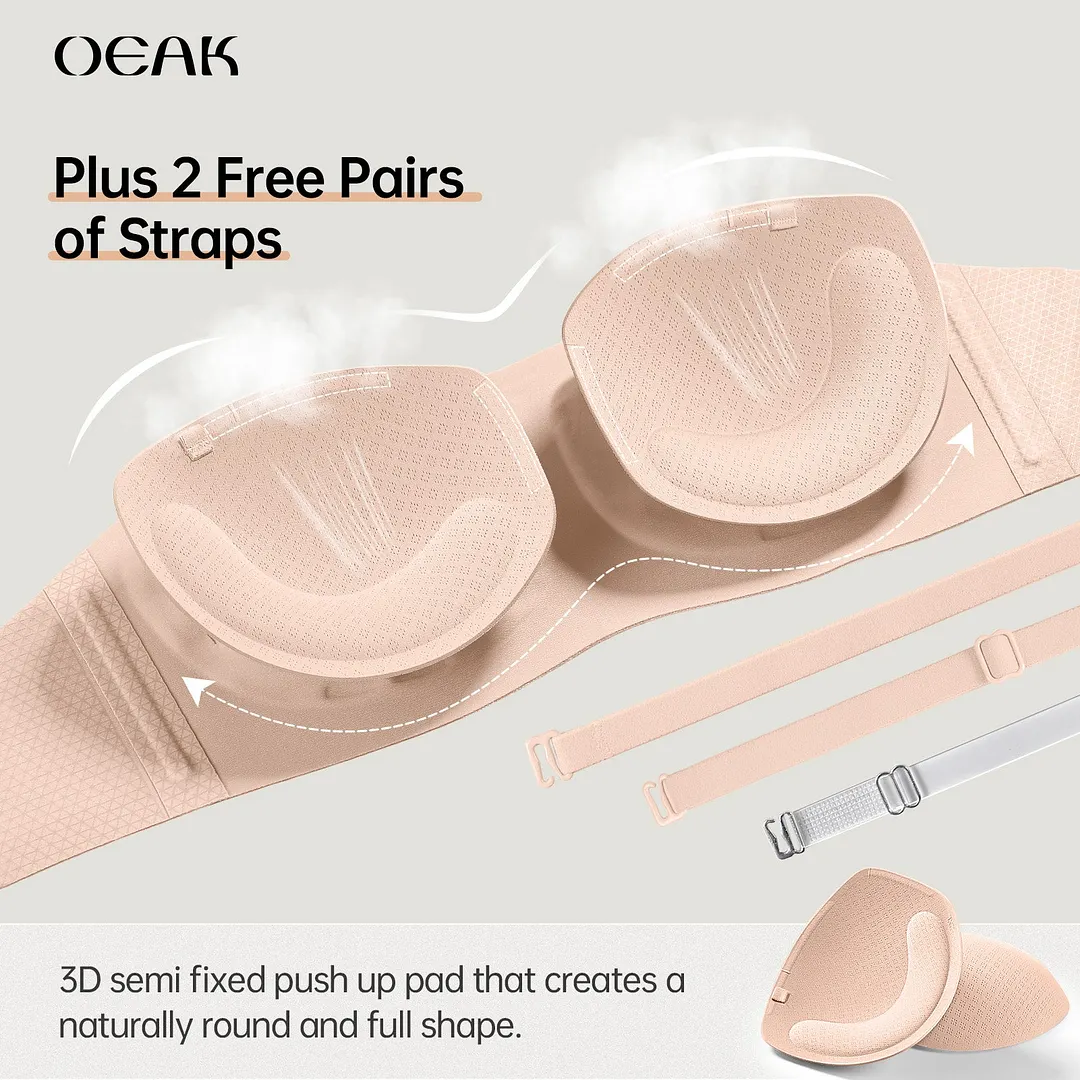 Strapless Non Slip Bandeau Jelly Bra