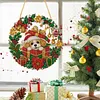 Crystal Mosaic Window Hanging Kit Christmas Puppy Giftbox 9.45x9.45in