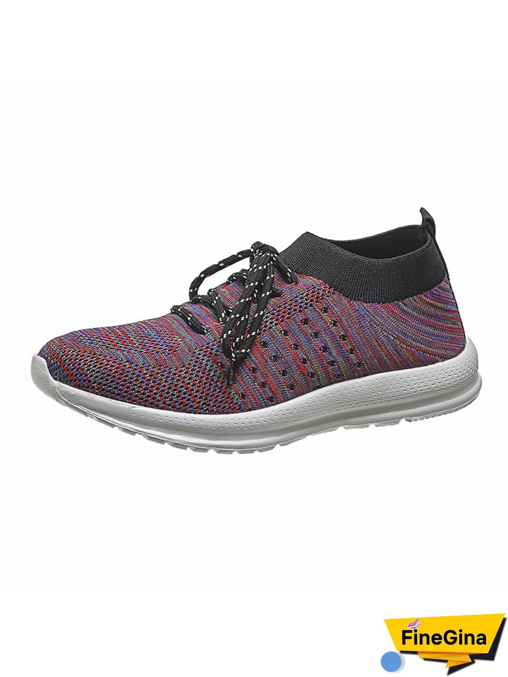 Flyknit Lightweight Soft Sole Lace-Up Sneakers