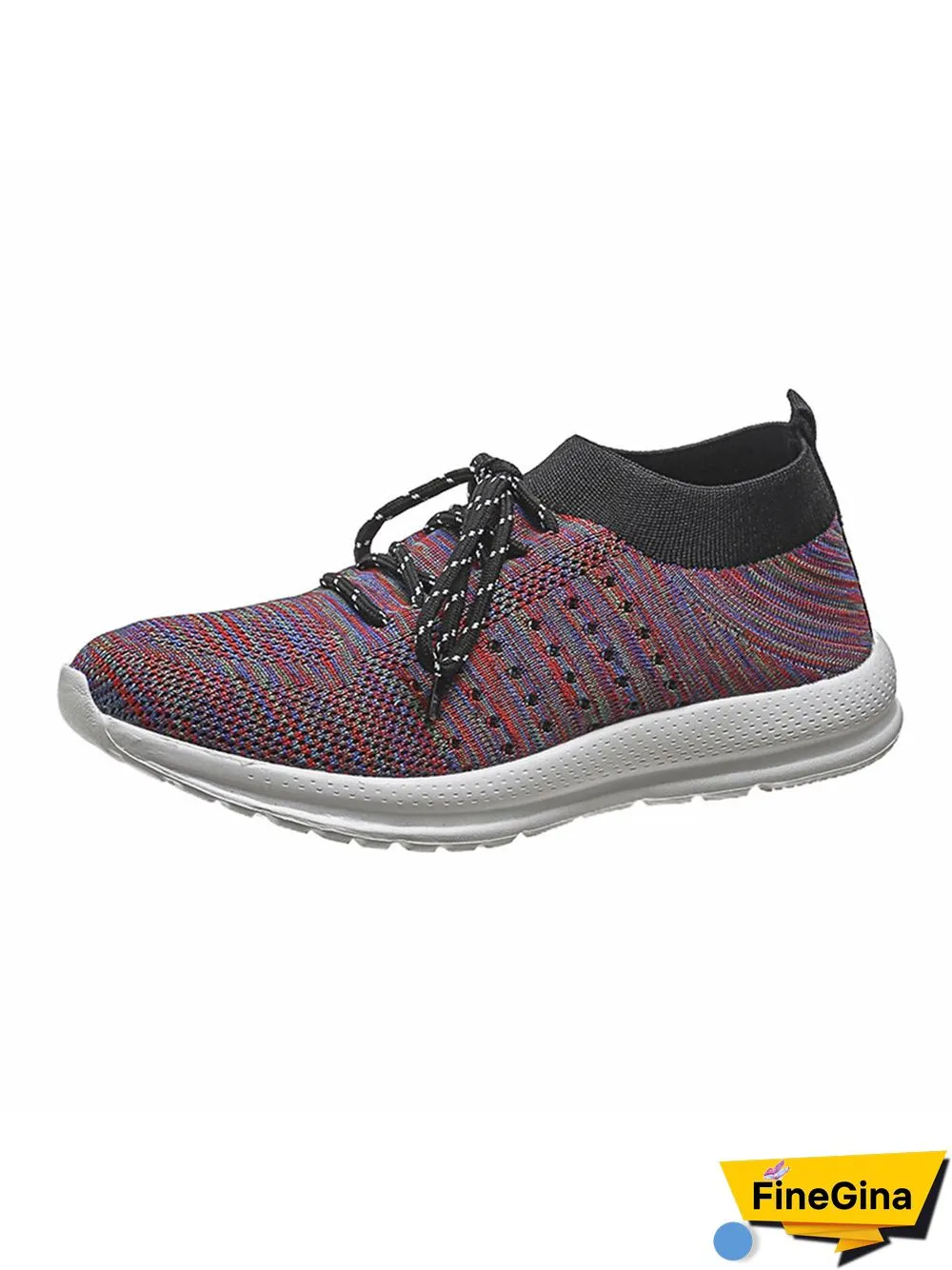 Flyknit Lightweight Soft Sole Lace-Up Sneakers