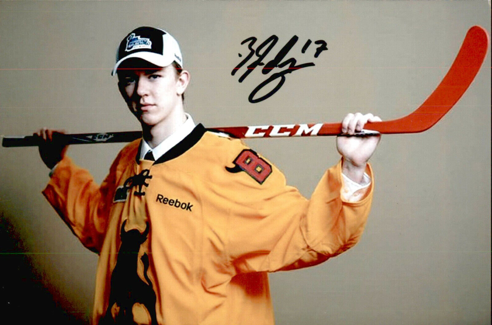 Brandon Saigeon SIGNED 4x6 Photo Poster painting BELLEVILLE BULLS / COLORADO AVALANCHE #3