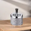 Push Down Ashtray Windproof Spinning Ashtray Desktop Ashtray for Home Office Car
