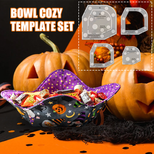 Bowl Cozy Template Cutting Ruler Set 2PCS (With Instructions)