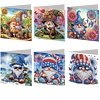 6PCS Diamond Painting Goblin Greeting Cards Postcards with Envelopes