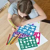 (US Local)30 Pieces Drawing Stencils Tool Set Drawing Templates for Drawing and Painting