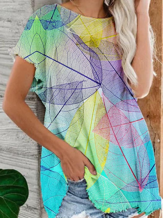 As Picture Casual Cotton-Blend Shirts & Tops Zaesvini