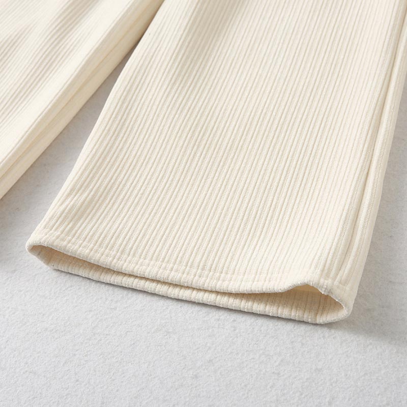 Loose Stripe Lace Up Casual Pants