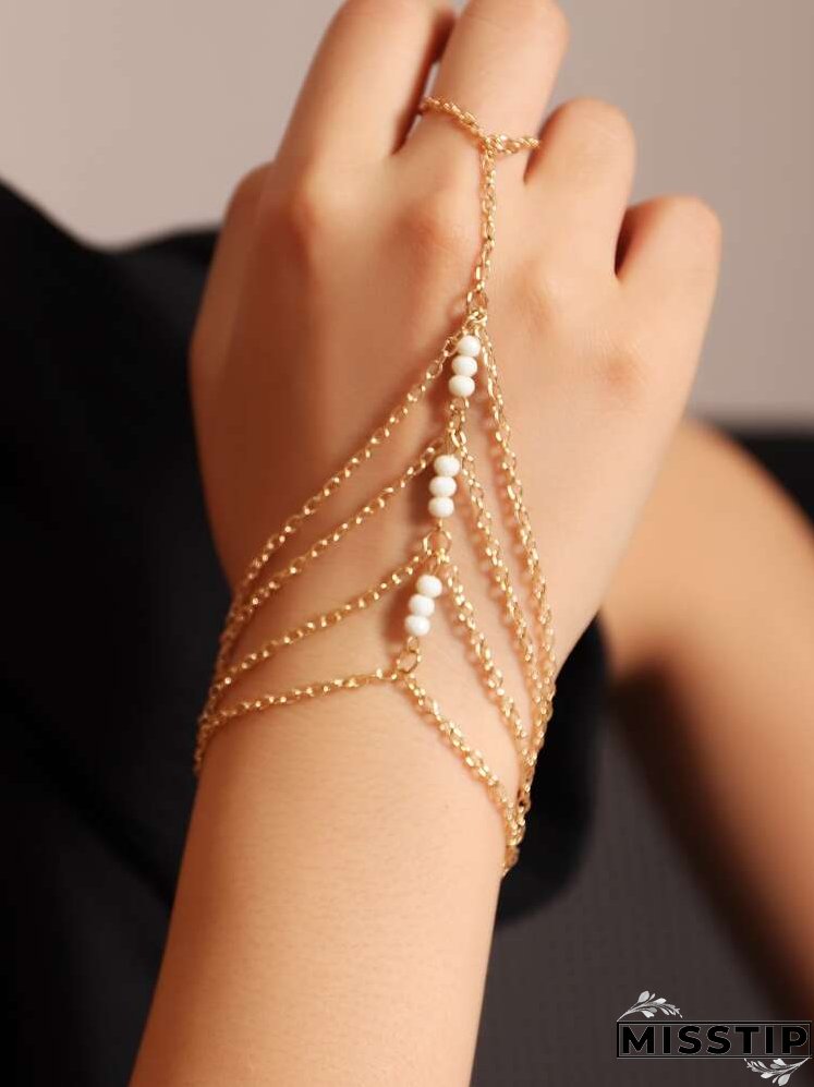 Beaded Layered Mittens Bracelet