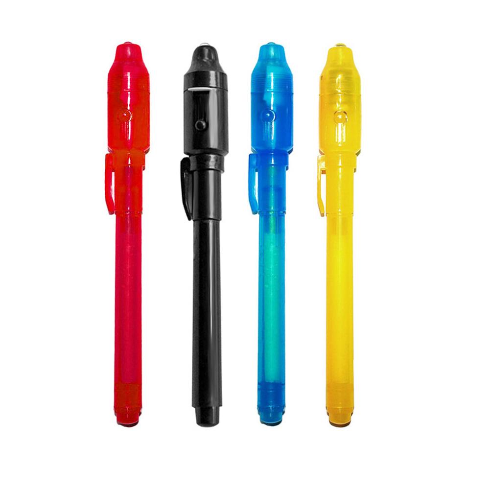 

2 In 1 Magic Luminous Light Pen Uv Writing Invisible Ink Pen Kid Toy, 501 Original