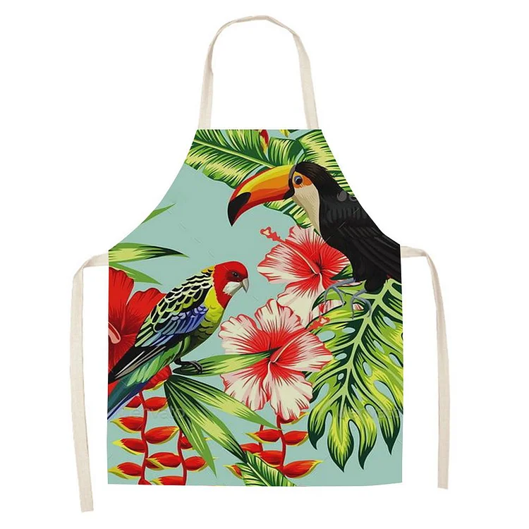 Waterproof Linen Kitchen Apron -toco toucan