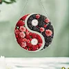 Acryl Yin Yang Diagramm der blühenden Rose - 5d DIY Handwerk Anhänger