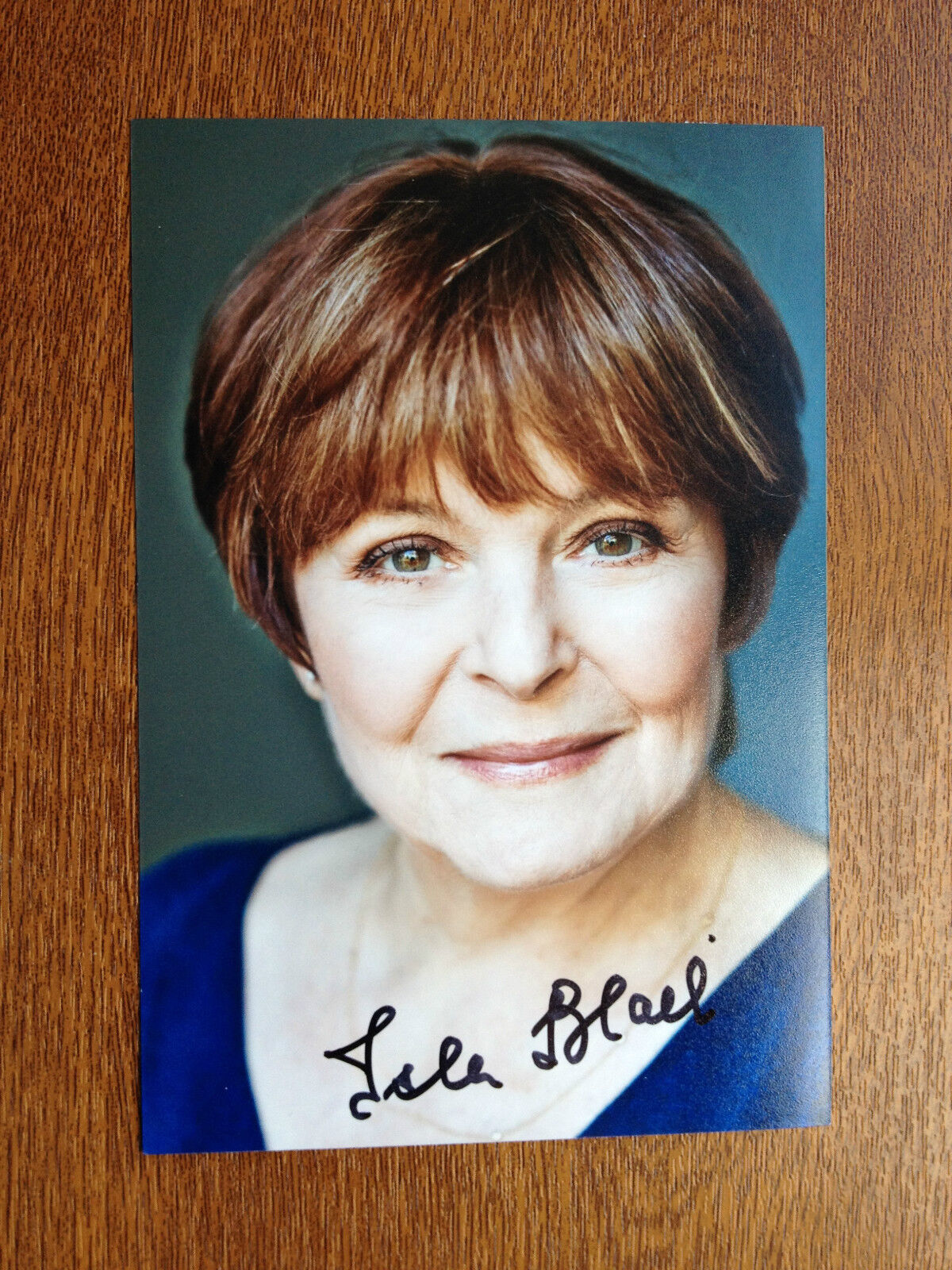 ISLA BLAIR - DR WHO ACTRESS 1983 - EXCELLENT SIGNED COLOUR Photo Poster paintingGRAPH