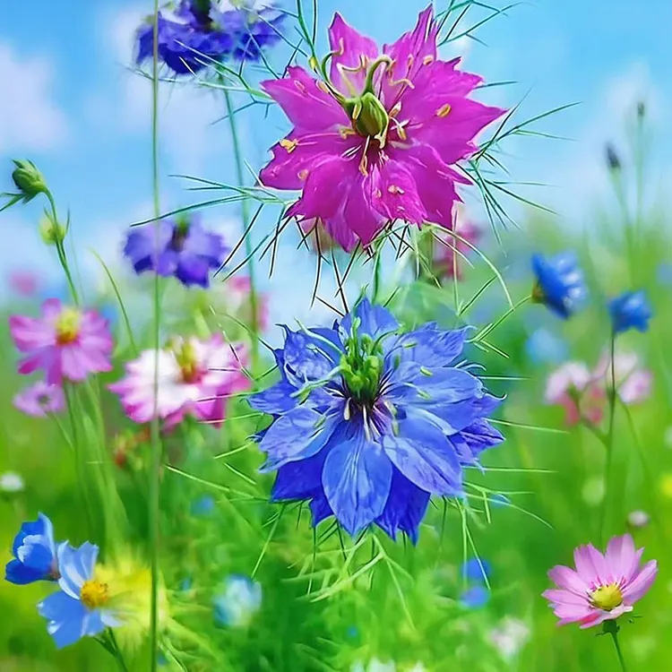 🌹MIXED COLOR NIGELLA SATIVA SEEDS