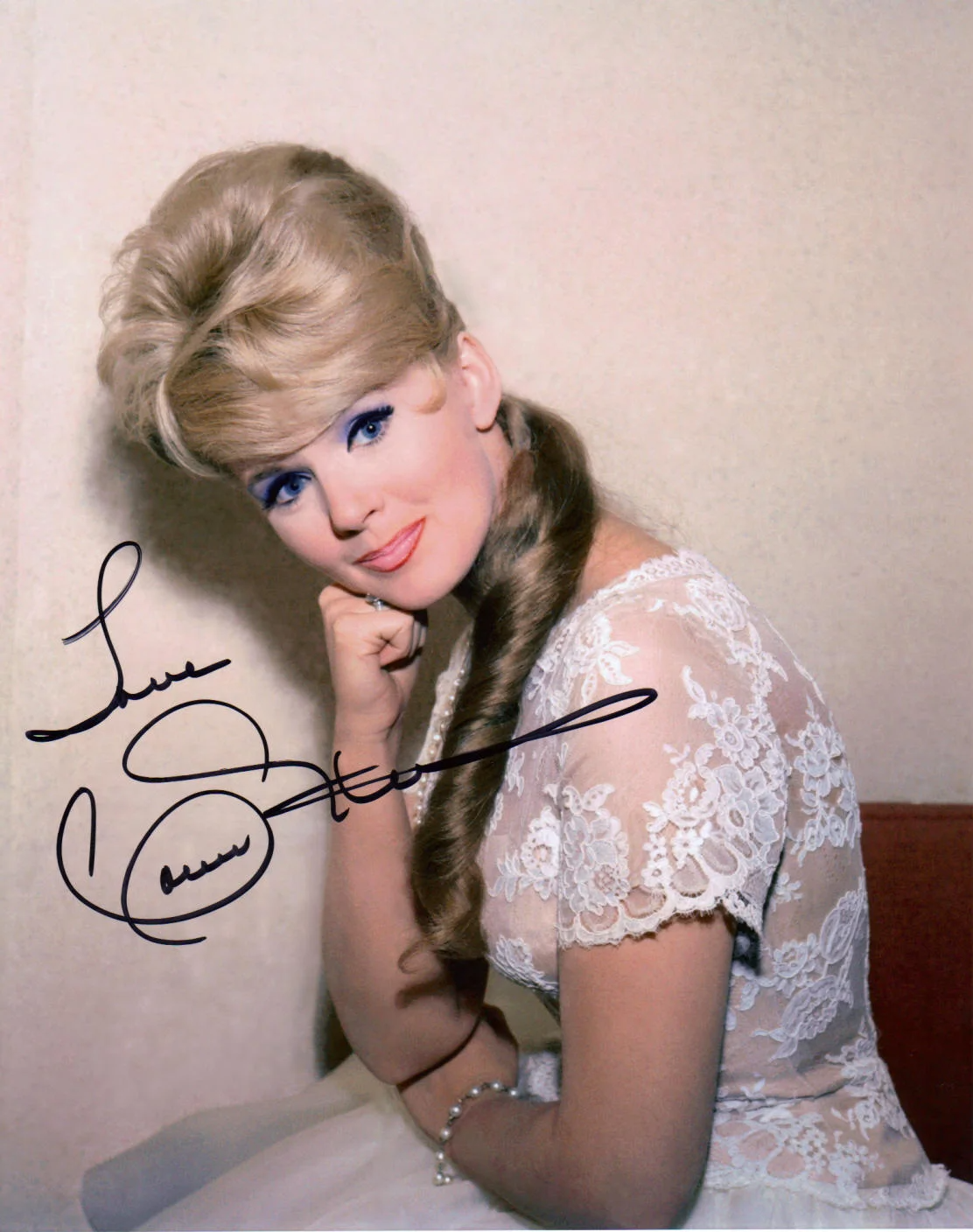 Connie Stevens Original Autographed 8X10 Photo Poster painting #12 signed at Hollywood Show