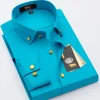 High-end business casual solid color no-iron anti-wrinkle shirt