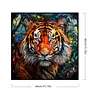 Tiger Glass Painting-Paint by Numbers Acrylic Painting 40*40CM