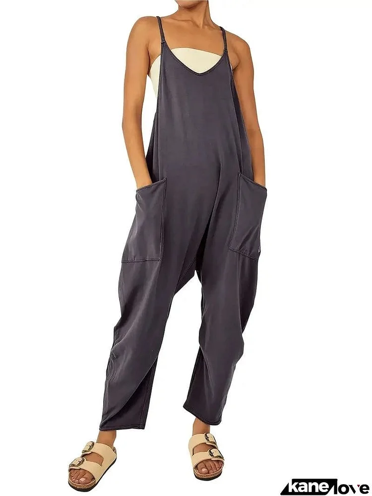 Women's Casual Comfy Baggy Spaghetti Jumpsuits for Summer