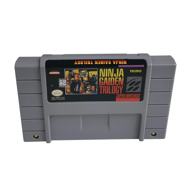 Ninja Gaiden Trilogy SNES For Super Nintendo Entertainment System - 16 Bit US Version Game Cartridge