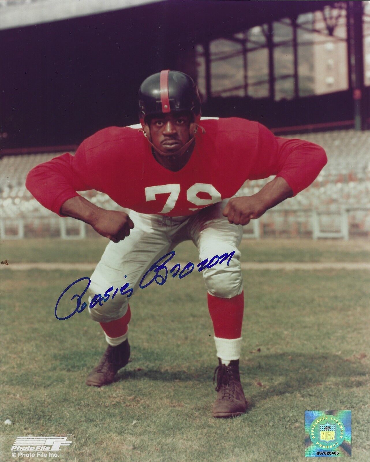 Signed 8x10 ROSIE BROWN New York Giants Autographed Photo Poster painting - w/COA