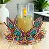 Mandala lotus acrylique DIY peinture en diamant porte-bougies sans bougies table de table de table pour d&eacute;butants adultes