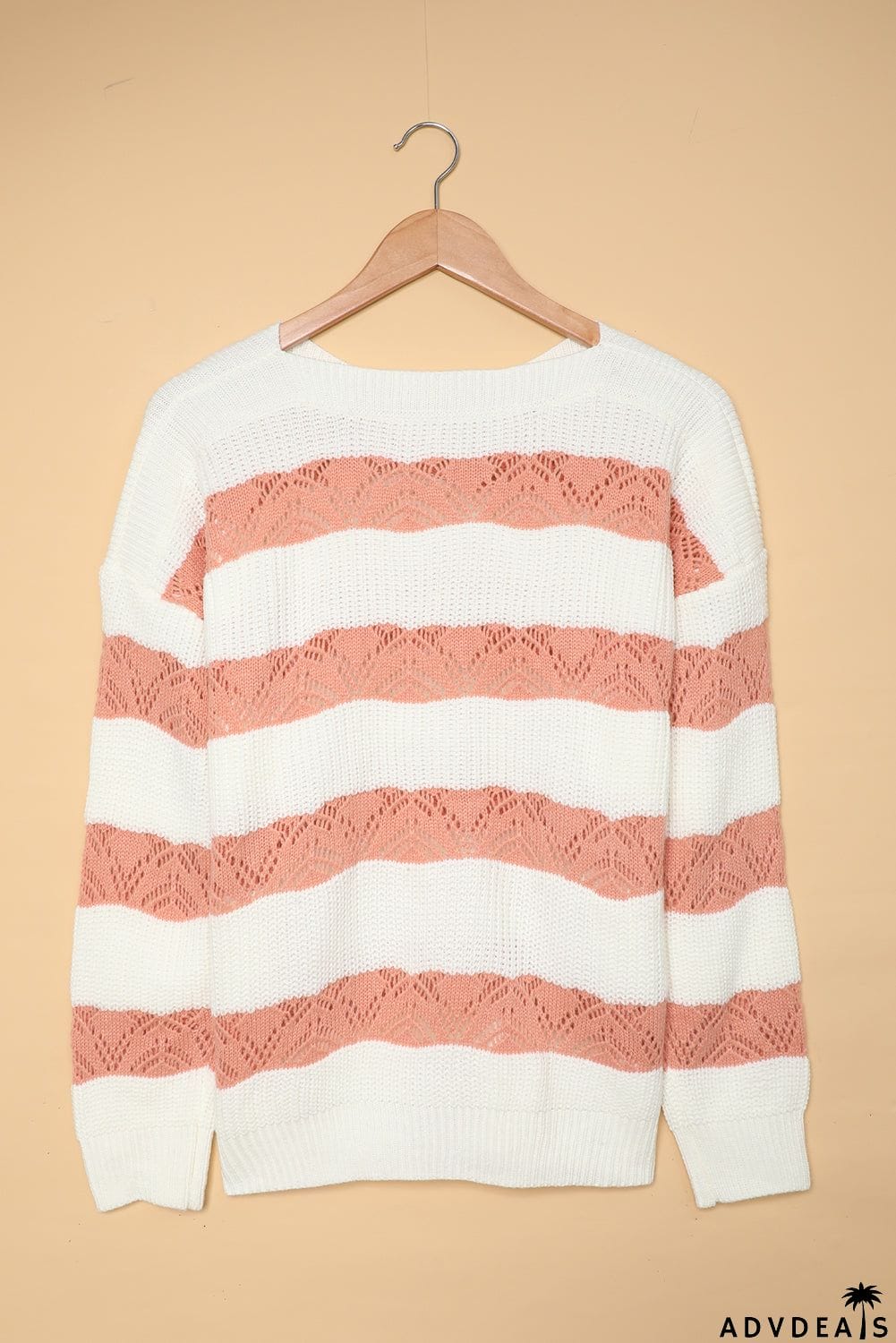 Striped Colorblock Knit Sweater