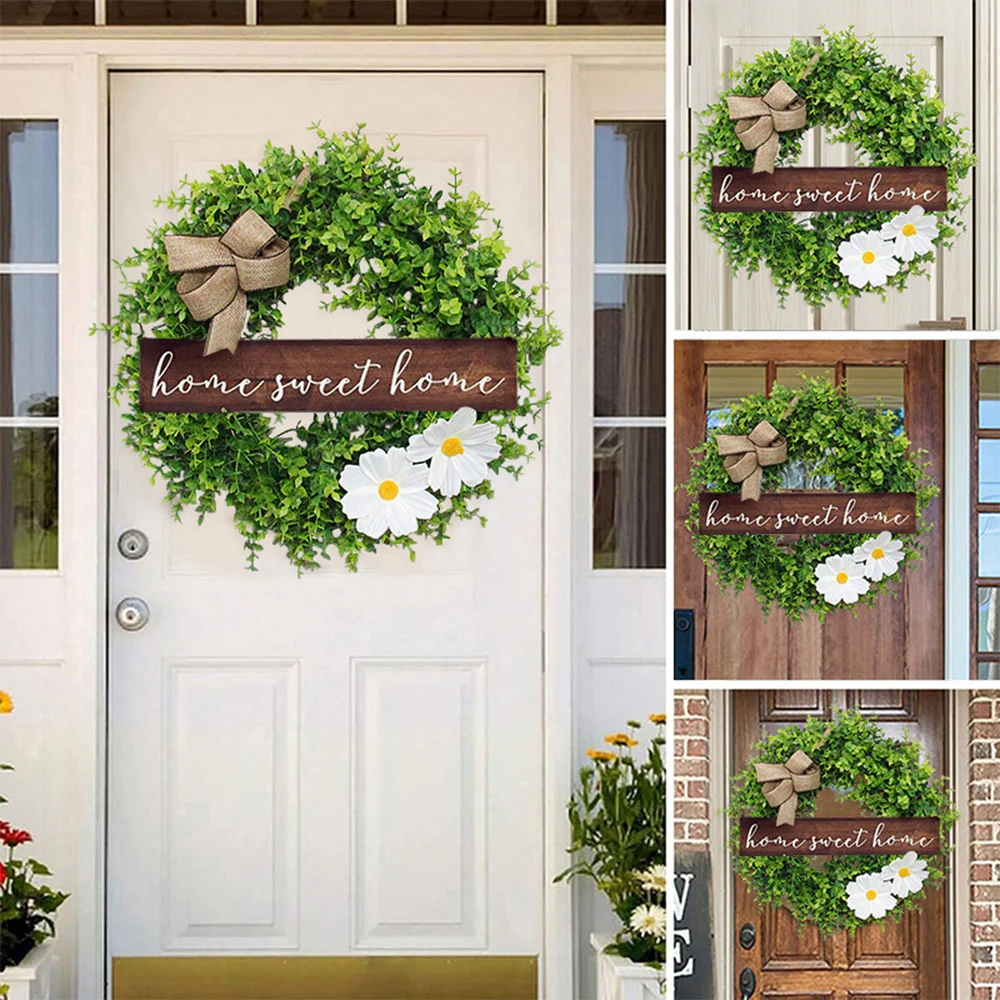 Green Leaf Small Fresh Letter Brand Garland Door Hanging