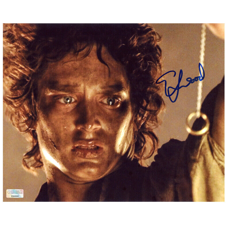 Elijah Wood Autographed Lord of the Rings Return of the King Frodo 8x10 Photo Poster painting