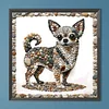 Diamond Painting -DIY Round Drill Stone Art Dog(40x40cm)