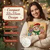 Kit de peinture de perles encadr&eacute; pour bonhomme de neige de No&euml;l 25x25cm pour adultes