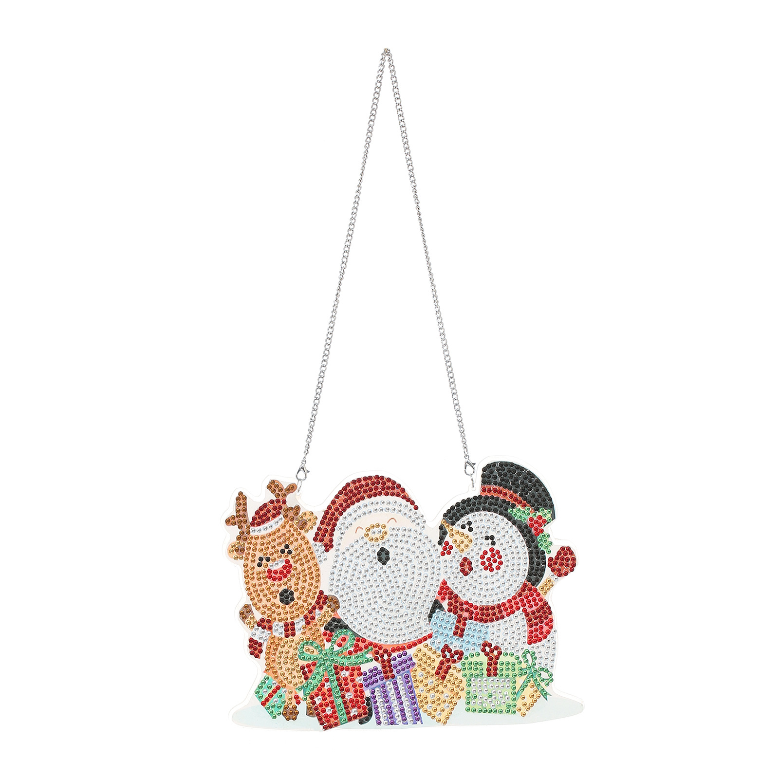 Diamond painting peripheral derivatives DIY diamond door plate Christmas wall hanging acrylic craft door pendant decoration pendant