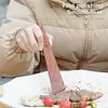 2Pcs Outdoor Wooden Spatula Anti-Scalding Cooking Spatula Utensils Kitchen Tools