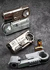 EDC Decompression Toys Advanced Black Technology Gun Decompression Artifact Hand Play Object Alloy Fingertip Gyroscope Push Card