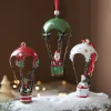 Nordic Hot Air Balloon Umbrella Christmas Hanging Iron Decors